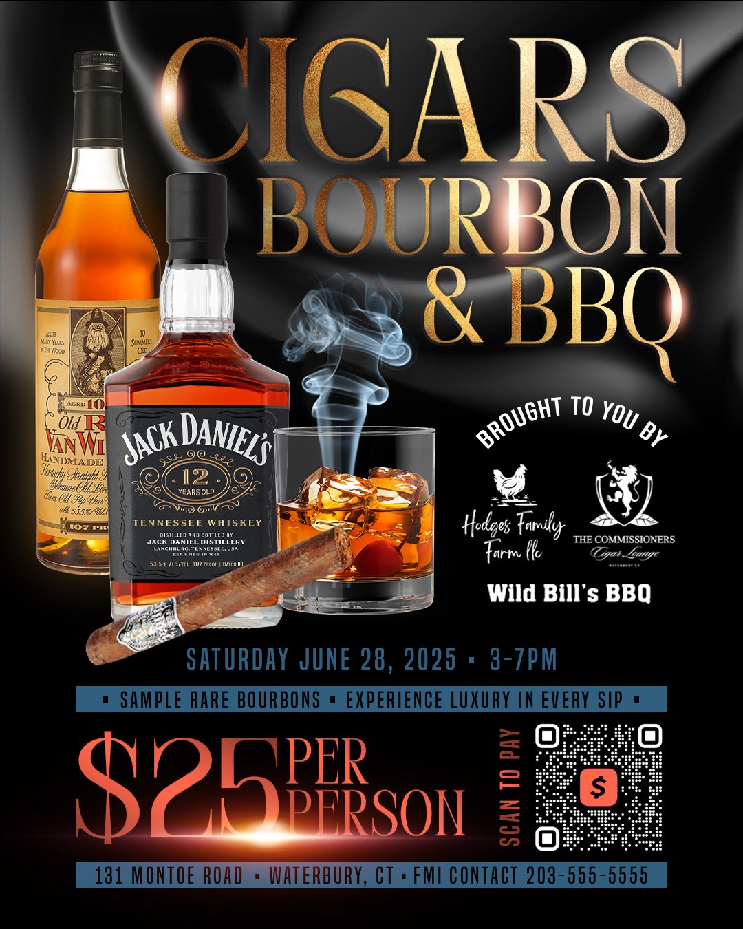 Bourbon Cigars Gala Social Media Post