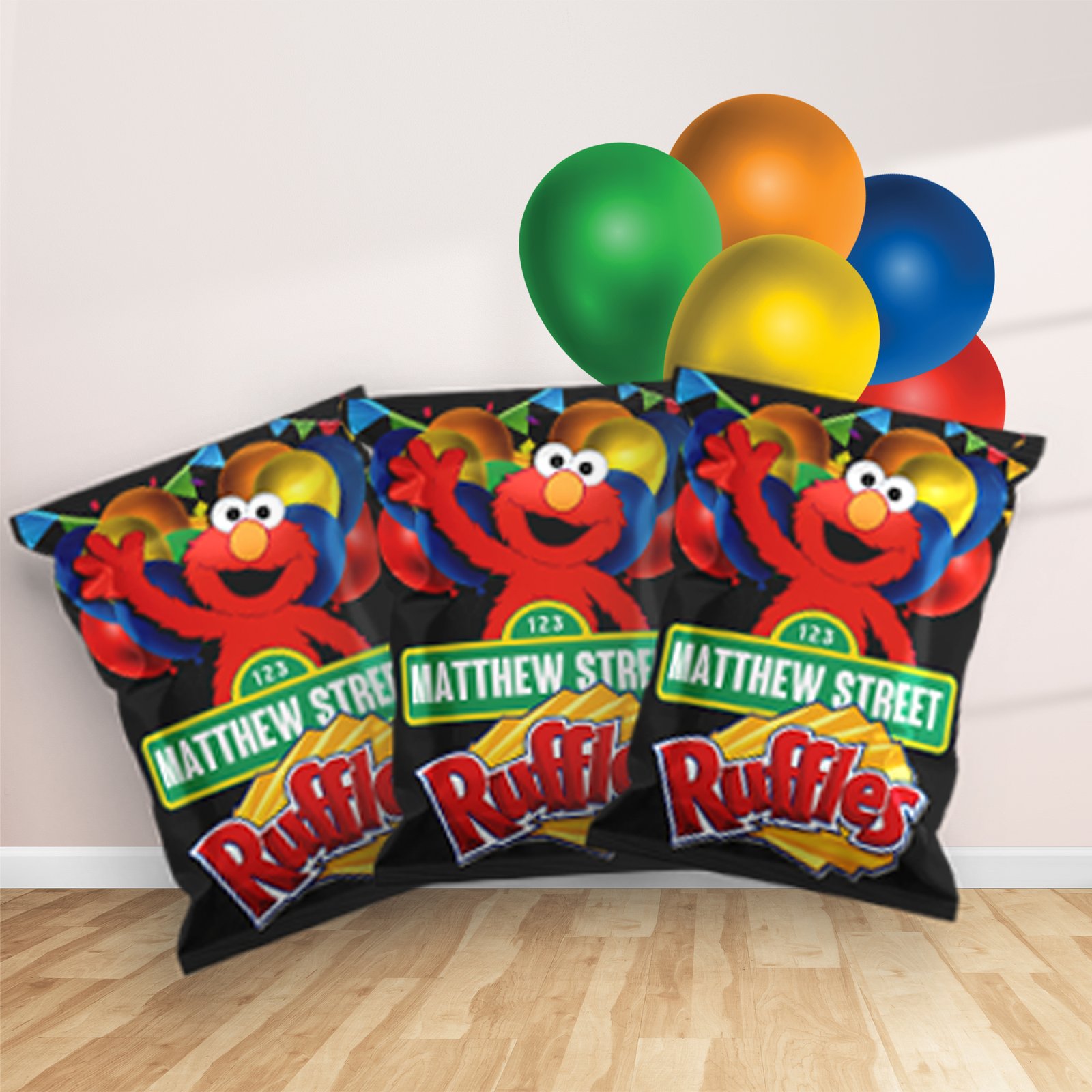 elmo party package chip bags