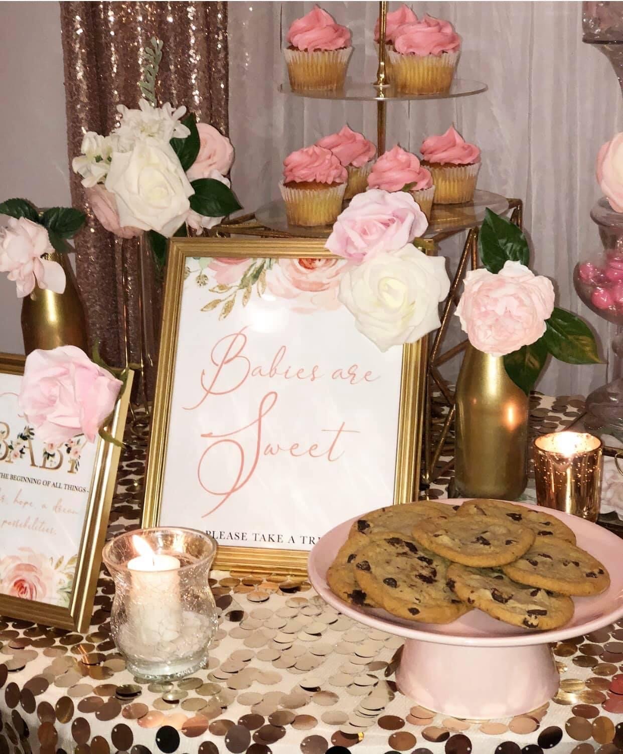 Luxury Floral Themed Baby Shower