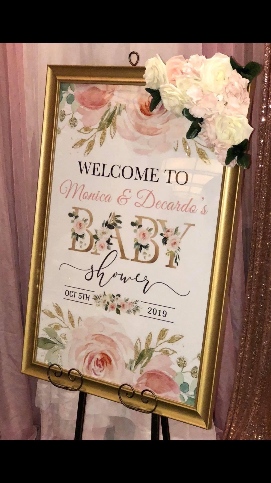 Luxury Floral Themed Baby Shower