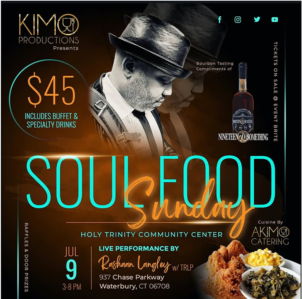 Rashan Langley Brunch Flyer