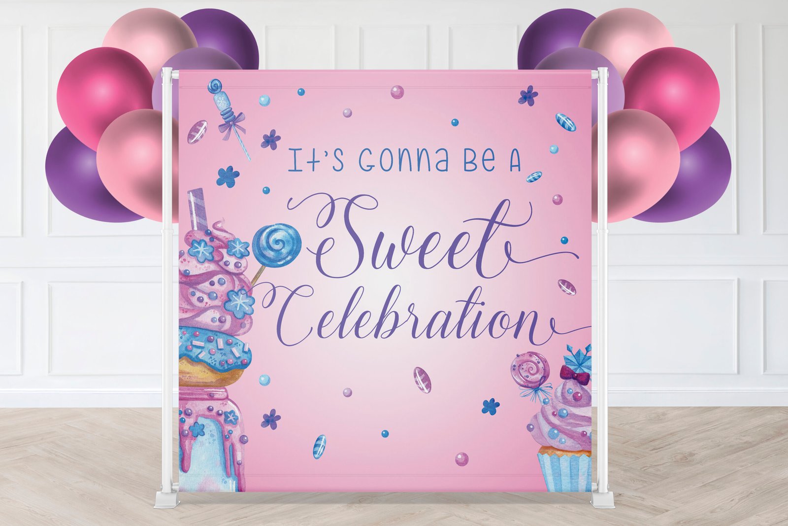 Sweet Celebration Party Package Backdrop