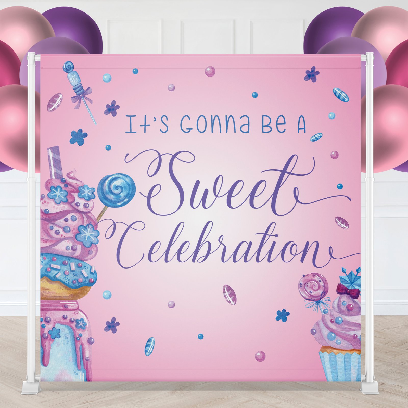 Sweet Celebration Party Package Backdrop