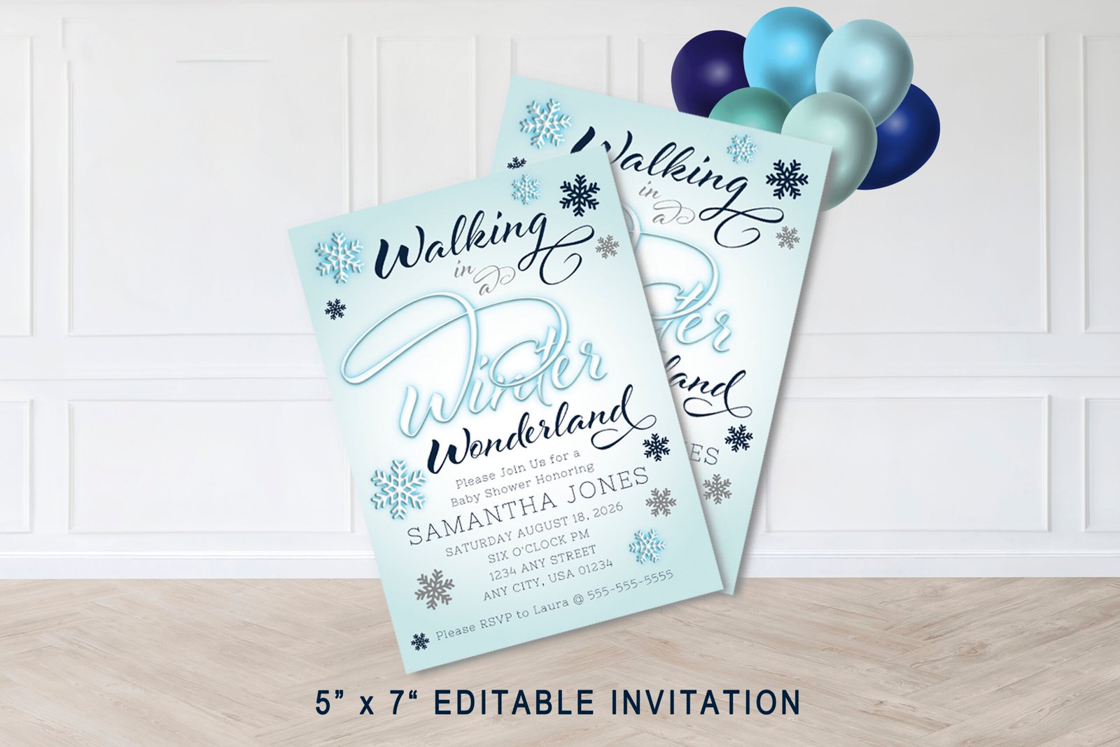 Winter Wonderland Party Package Invites