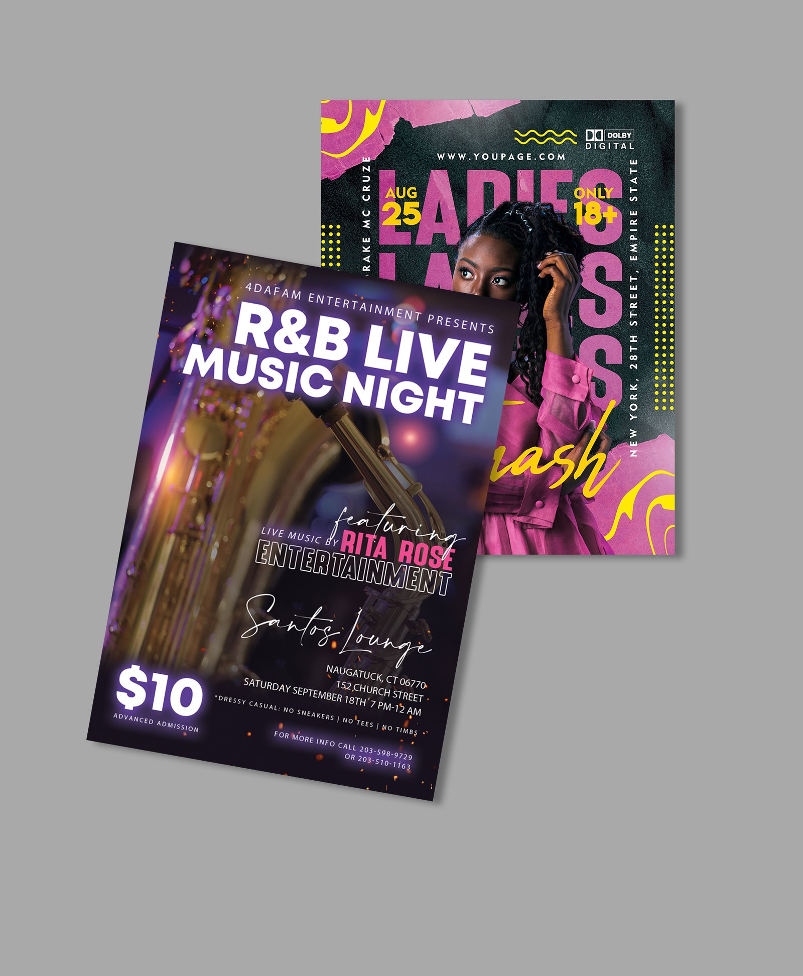 R&B Live Club Flyers