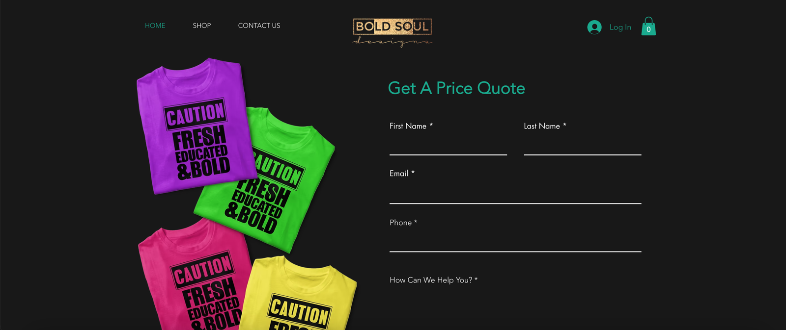 Bold Soul Designs LLC. Screen Grab 2