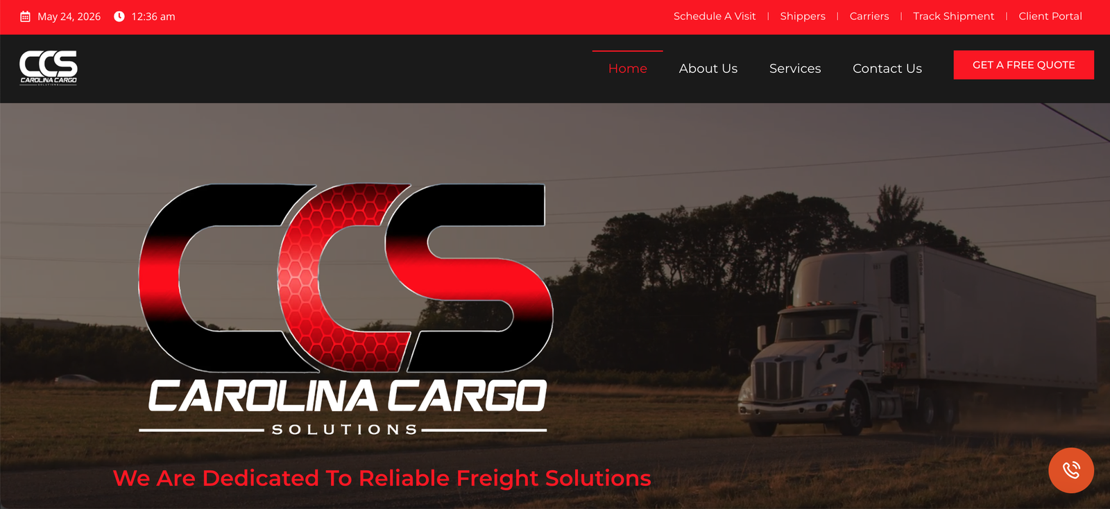 Carolina Cargo Solutions Screen Grab 6