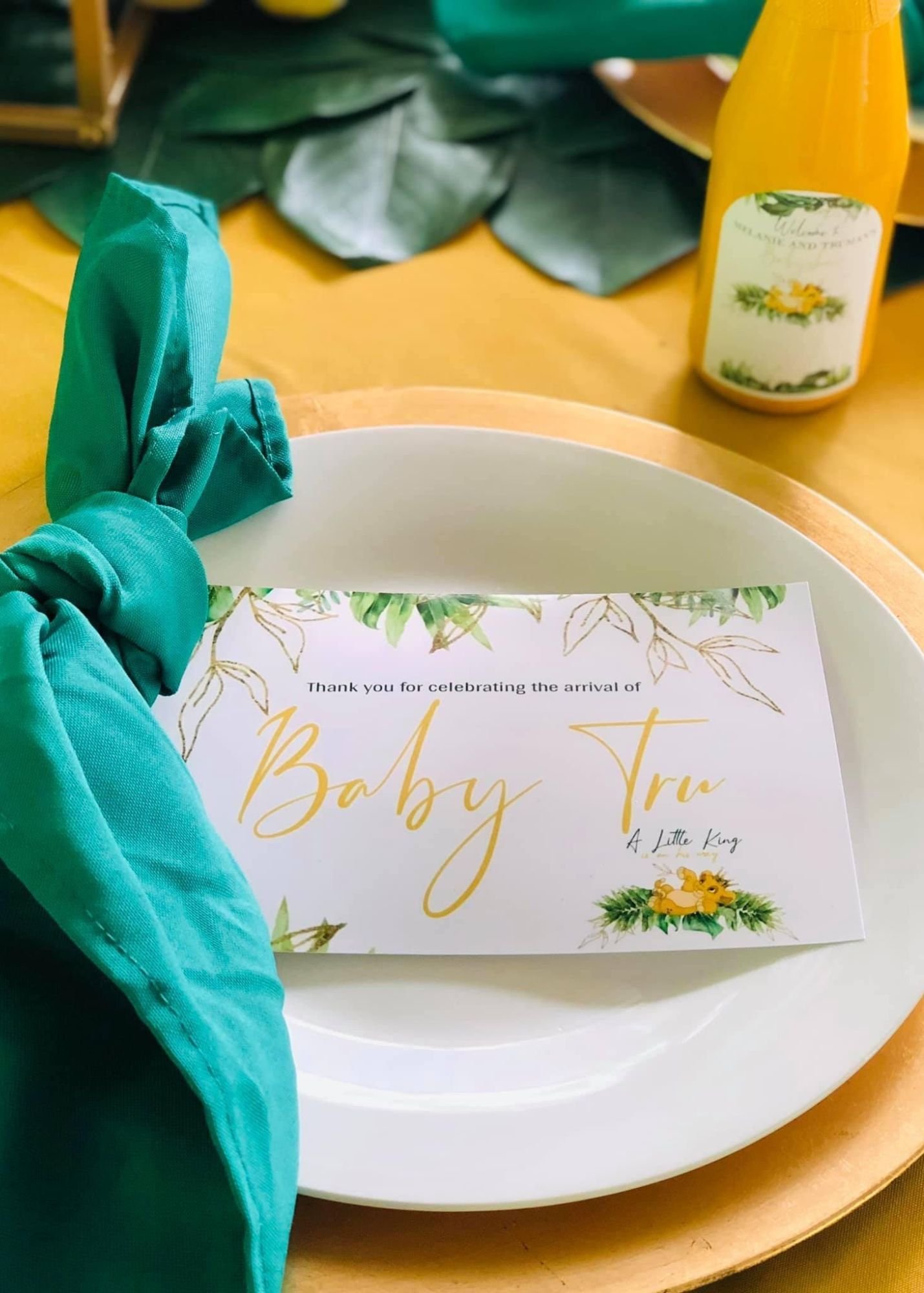 lion king inspired baby showers 2