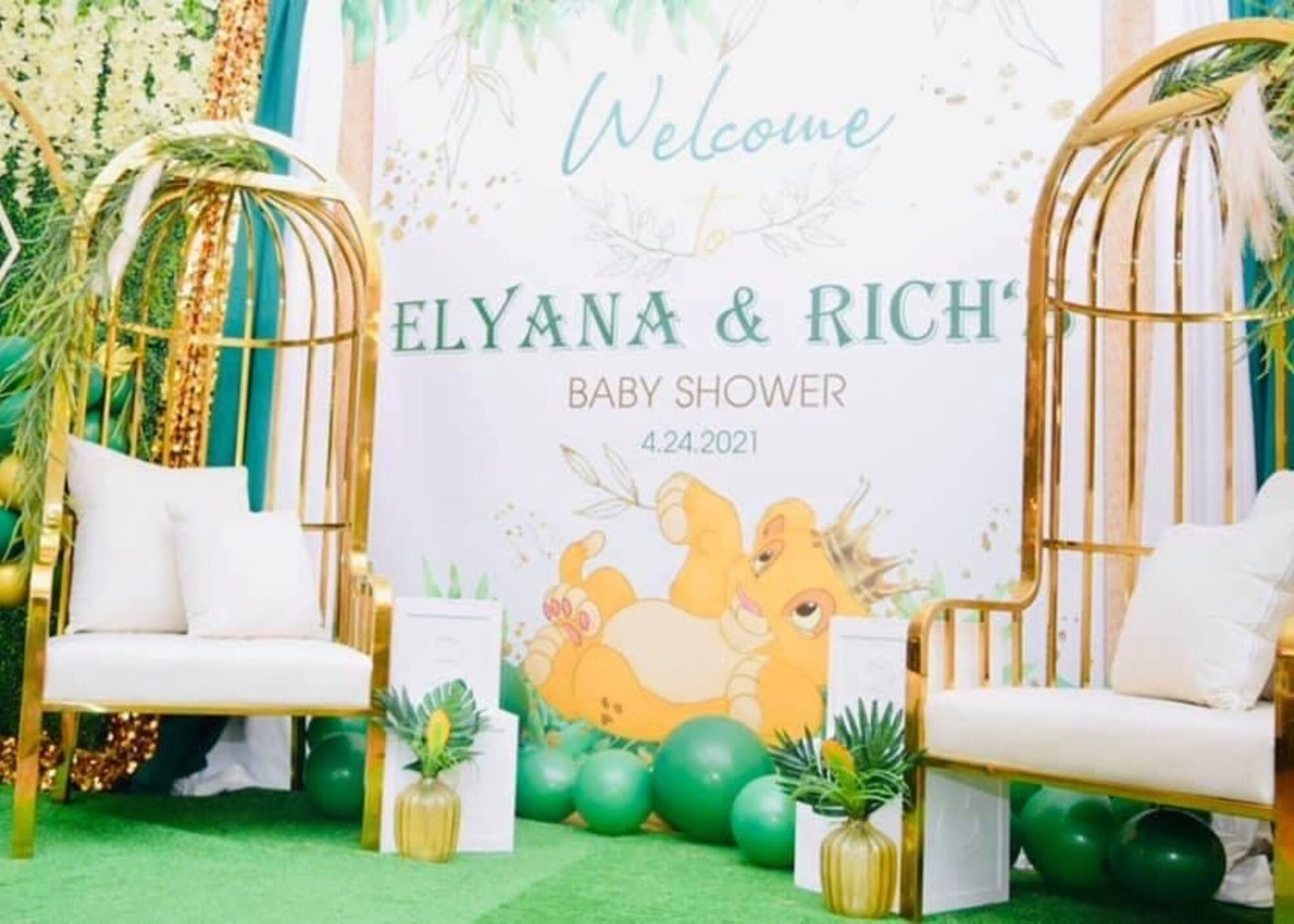 lion king inspired baby showers 3