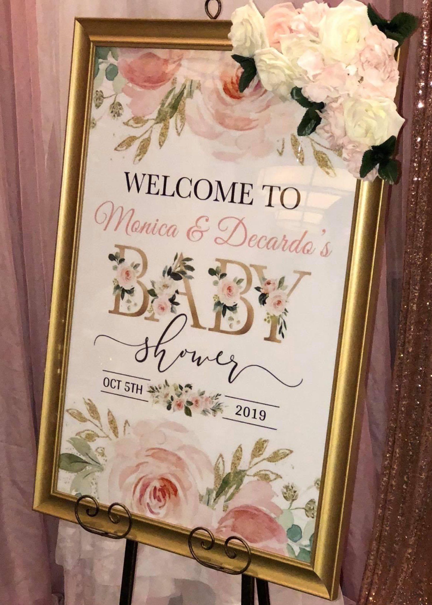 luxe floral baby shower design package 2