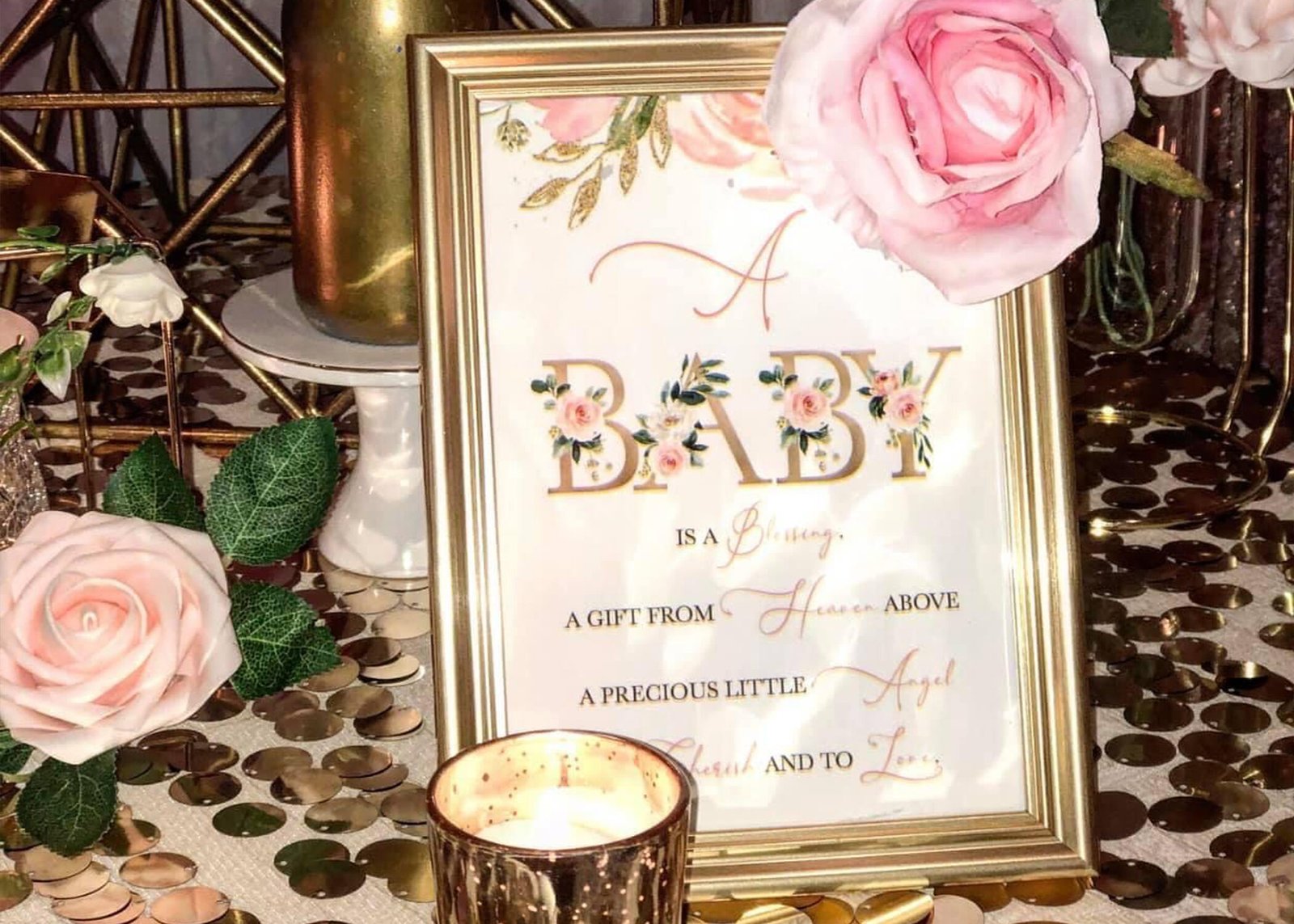 luxe floral baby shower design package 3