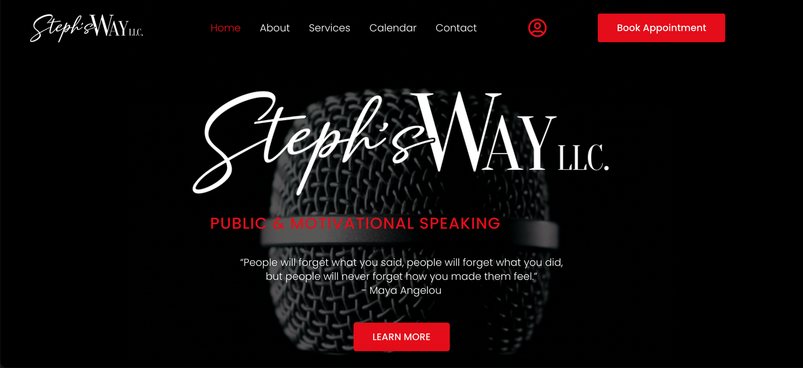 Steph's Way LLC. Screen Grab 1