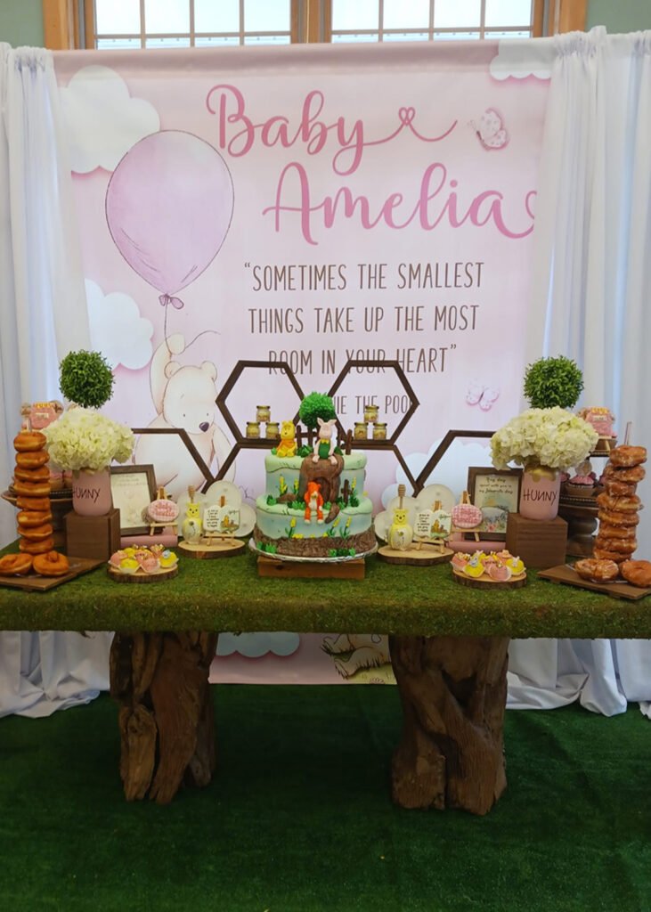 winnie the pooh baby shower backdrop 1
