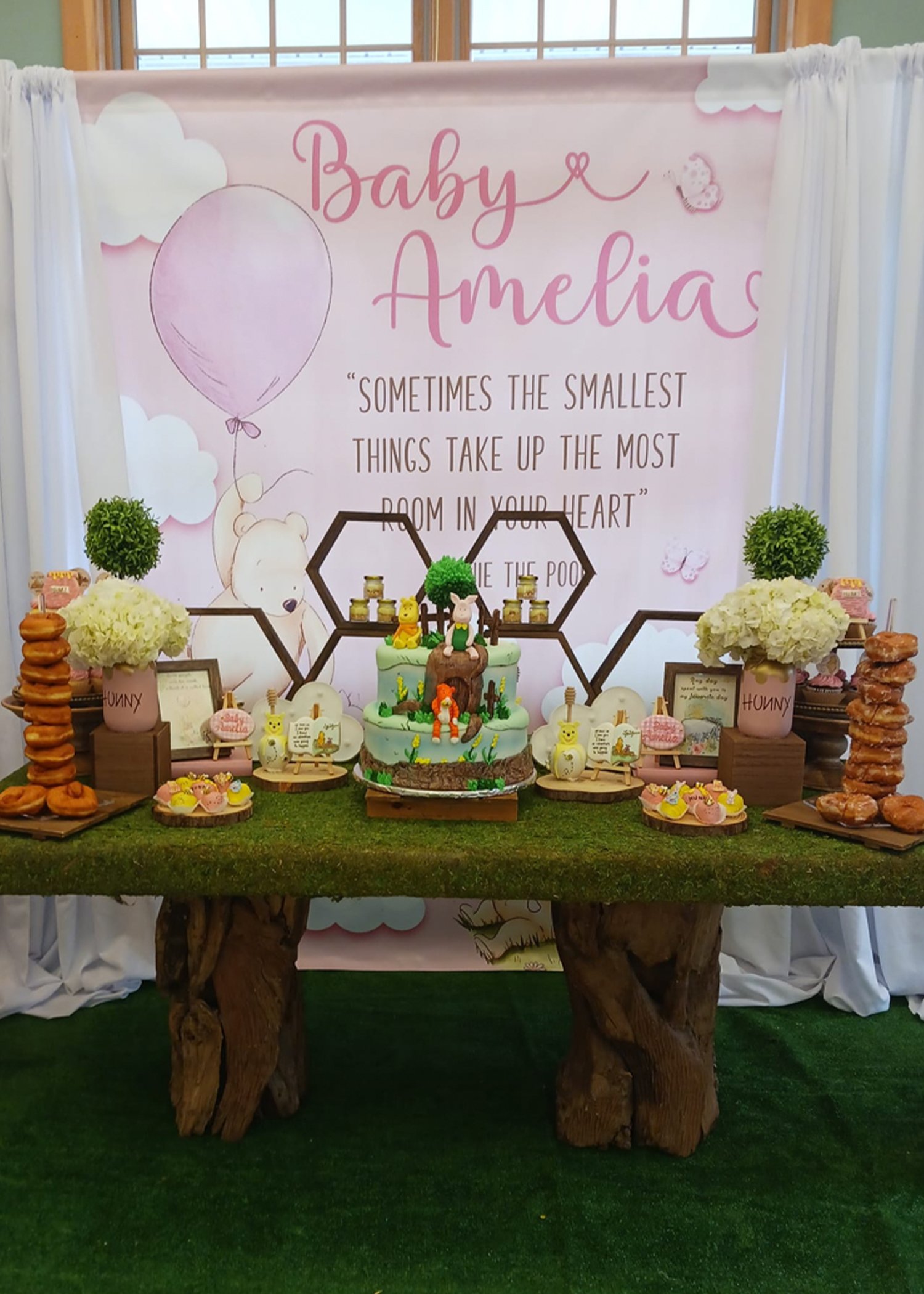 winnie the pooh baby shower backdrop 1
