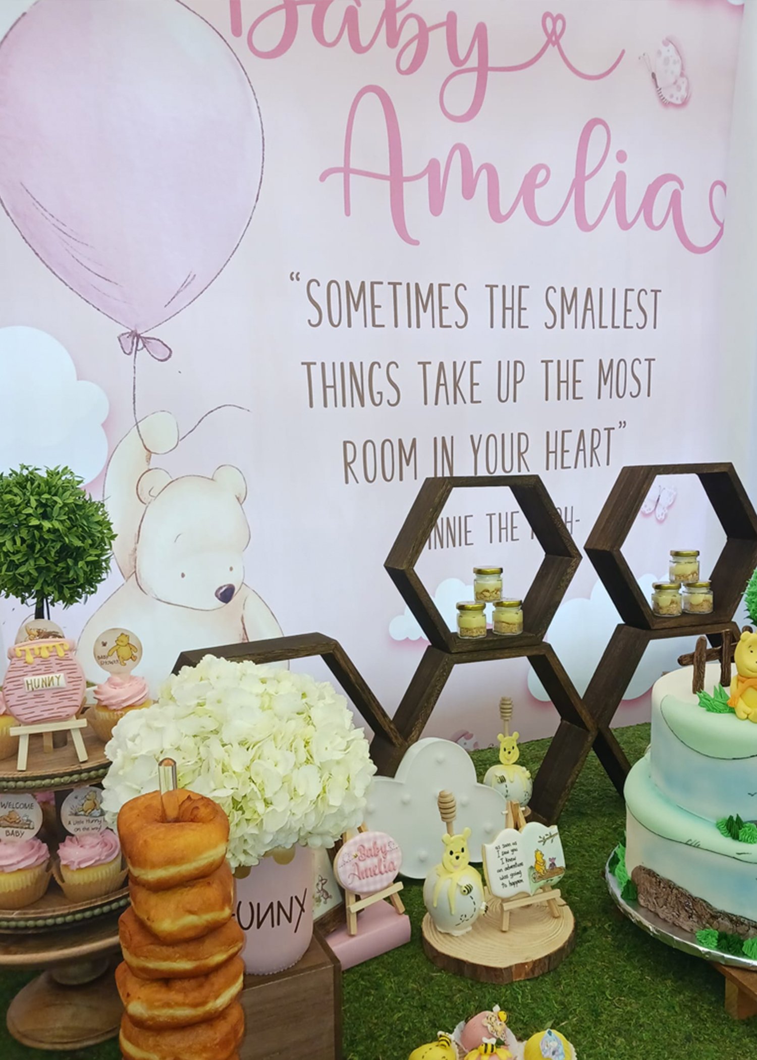 winnie the pooh baby shower backdrop 2