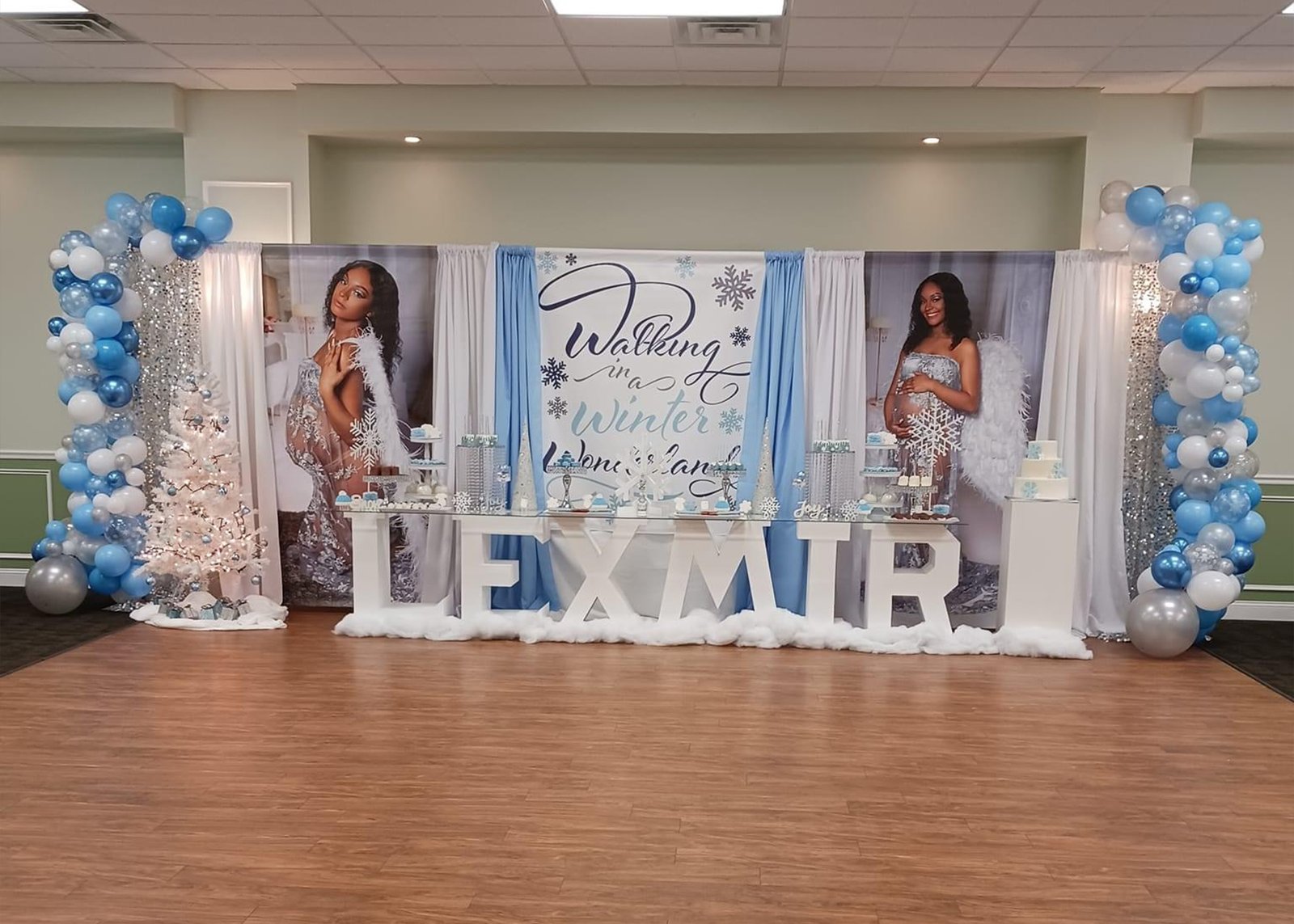winter wonderland baby shower backdrops 1