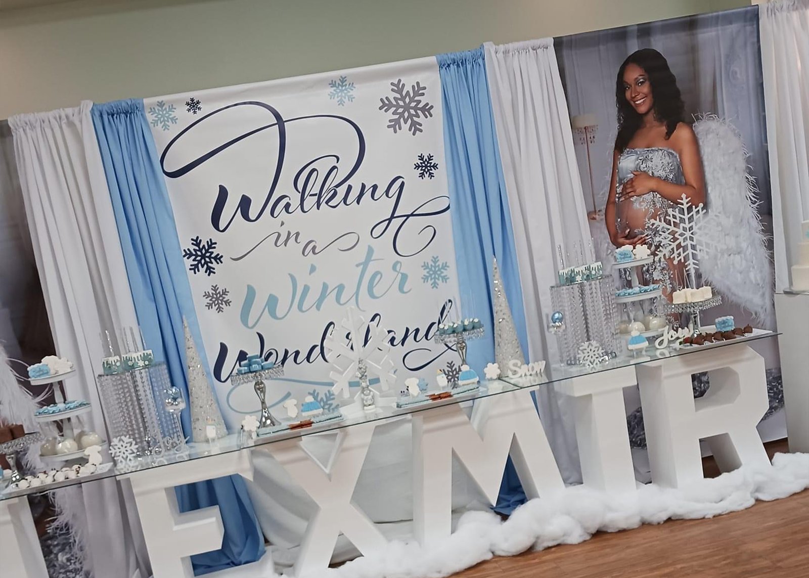 winter wonderland baby shower backdrops 2