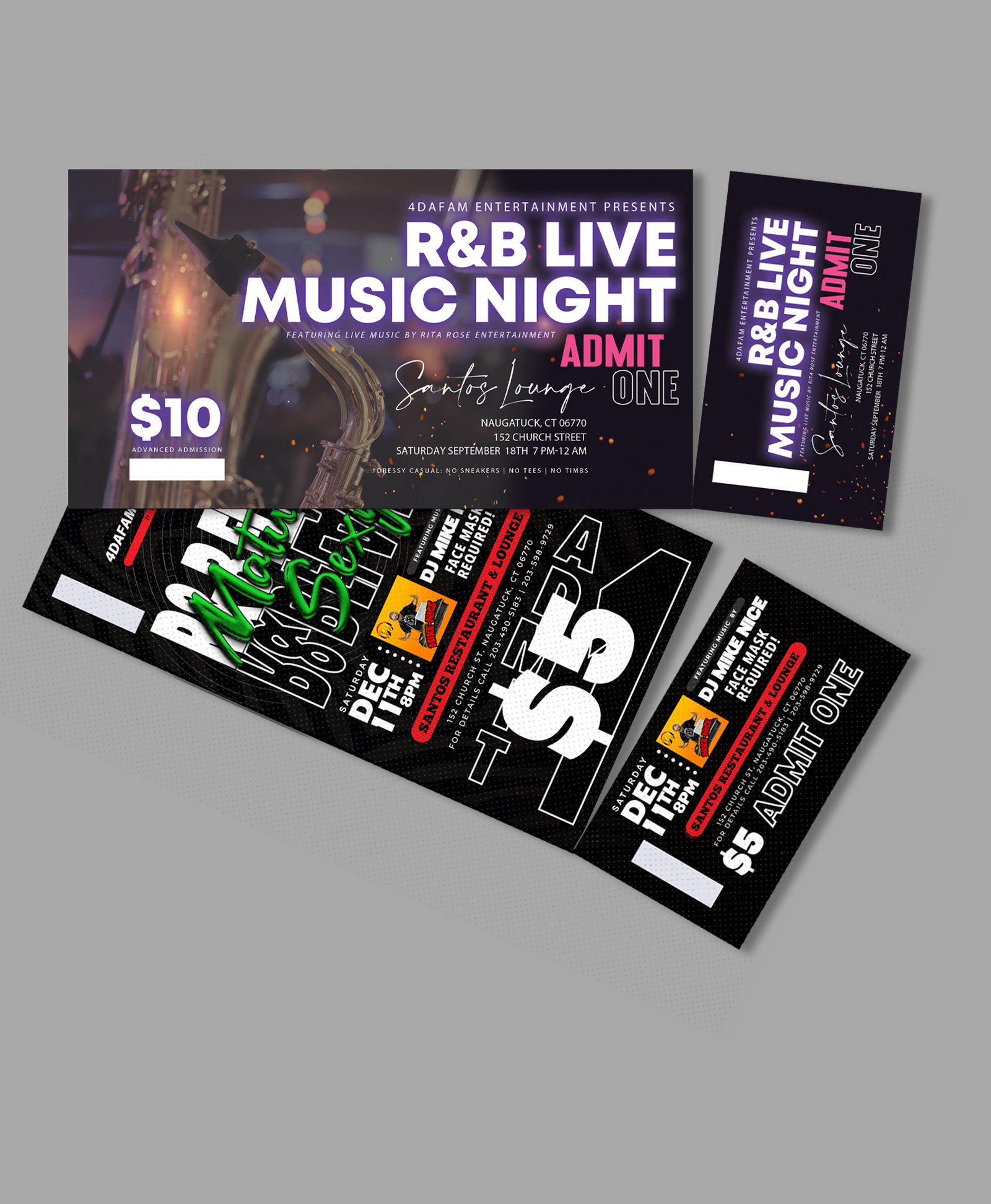 4” x 8” Tear Away Tickets